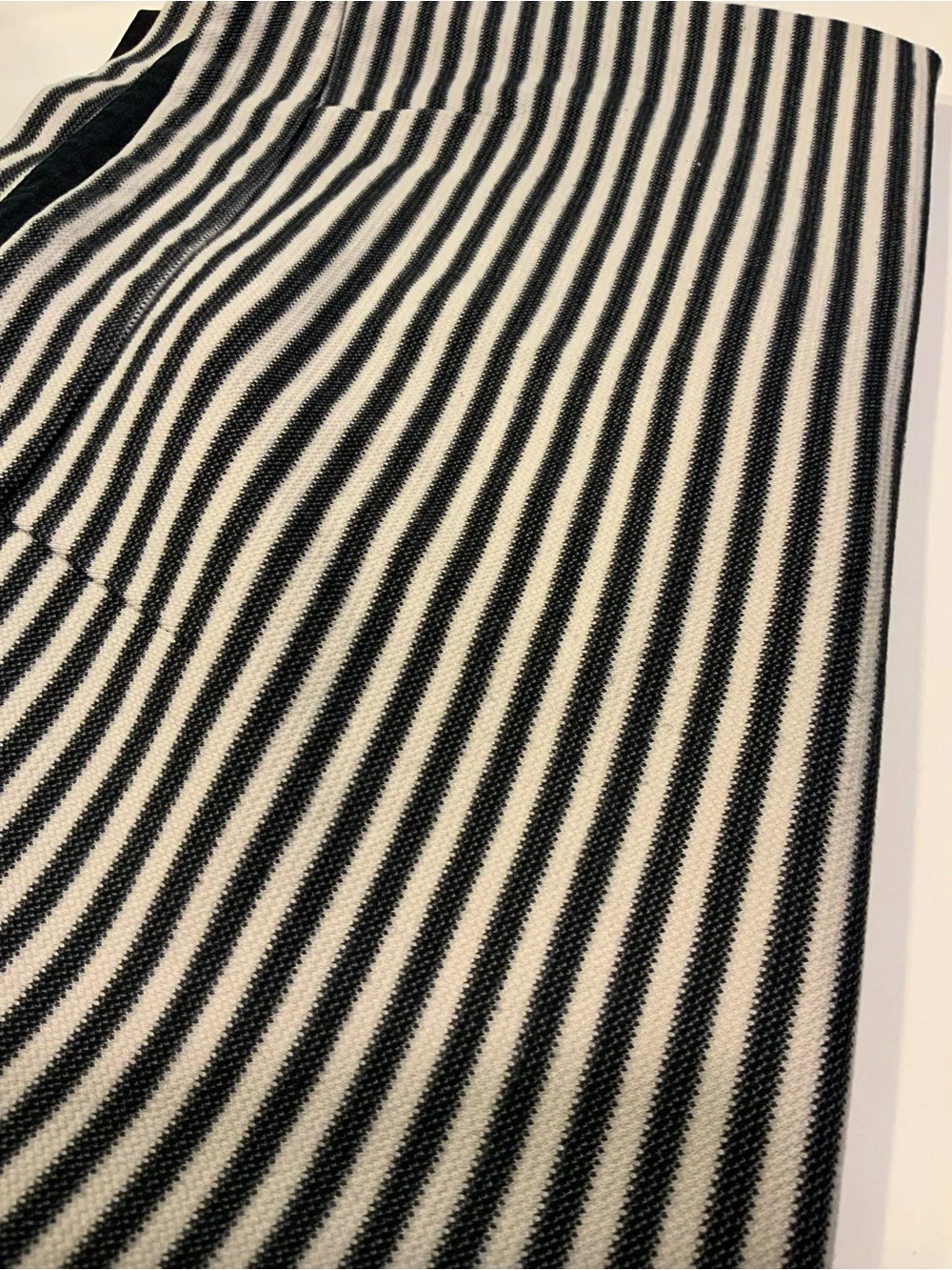 Banana Republic Navy and White Striped Pencil Skirt